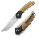 Bestech Knives Supernova Liner Folding Knife 3." Bohler M390 Steel Blade Gold Anodized Titanium Handle T2111C -Bestech Knives - Survivor Hand Precision Knives & Outdoor Gear Store
