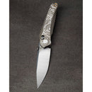 Bestech Knives Mothus Bar Lock Folding Knife 3.5" Bohler M390 Steel Blade Bronze And Gray Titanium Handle T2206B -Bestech Knives - Survivor Hand Precision Knives & Outdoor Gear Store