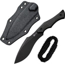 Civivi Vaquita II Neck Fixed Knife 3.25" Black Nitro V Steel Full / Extended Tang Blade Dark Green Canvas Micarta Handle 047C3 -Civivi - Survivor Hand Precision Knives & Outdoor Gear Store
