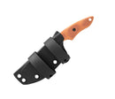 TOPS 3 Pointer Fixed Knife 3.13" Black Traction Coated 1095HC Steel Full Tang Blade Tan Canvas Micarta Handle 3PR02 -TOPS - Survivor Hand Precision Knives & Outdoor Gear Store