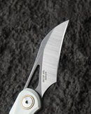 Bestech Knives Bihai Linerlock Folding Knife 2.13" 14C28N Steel Hawkbill Blade White G10 Handle G53E -Bestech Knives - Survivor Hand Precision Knives & Outdoor Gear Store