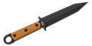 TOPS Modern Gladius Fixed Knife 6.5" Black Traction Coating 1095 Carbon Steel Double Edge Dagger Blade Tan Canvas Micarta Handle MGLAD01 -TOPS - Survivor Hand Precision Knives & Outdoor Gear Store