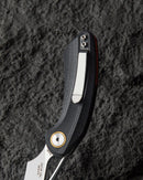 Bestech Knives Bihai Linerlock Folding Knife 2.13" 14C28N Steel Hawkbill Blade Black G10 Handle G53A1 -Bestech Knives - Survivor Hand Precision Knives & Outdoor Gear Store