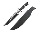 United Cutlery USMC Operation Mako Fixed Knife 10.75" Part Serrated Stainlees Steel Sawback Tanto Blade Black TPU Handle 3372 -United Cutlery - Survivor Hand Precision Knives & Outdoor Gear Store