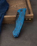 Bestech Knives Keen II Framelock Folding Knife 4.13" S35VN Steel Clip Point Blade Black And Blue G10 / Titanium Back Handle T2301D -Bestech Knives - Survivor Hand Precision Knives & Outdoor Gear Store