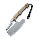 Civivi Aratra Fixed Knife 4.38" D2 Tool Steel Cleaver Blade With Tan G10 Handle 210413 -Civivi - Survivor Hand Precision Knives & Outdoor Gear Store