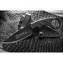TOPS CUT Combat Utility Tool Fixed Knife 4.25" Black Traction Coated 1095HC Steel Drop Point Blade Canvas Micarta Handle CUT40A -TOPS - Survivor Hand Precision Knives & Outdoor Gear Store