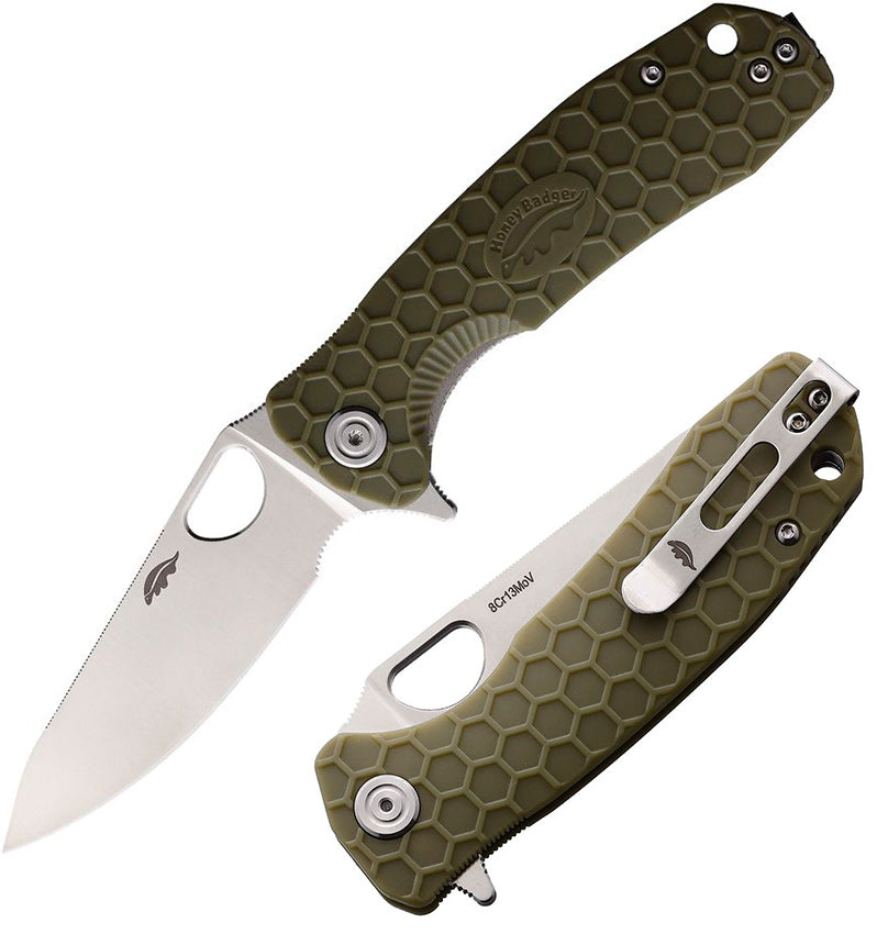 Honey Badger Medium Handle Set Foliage Green G-10 - Blade HQ