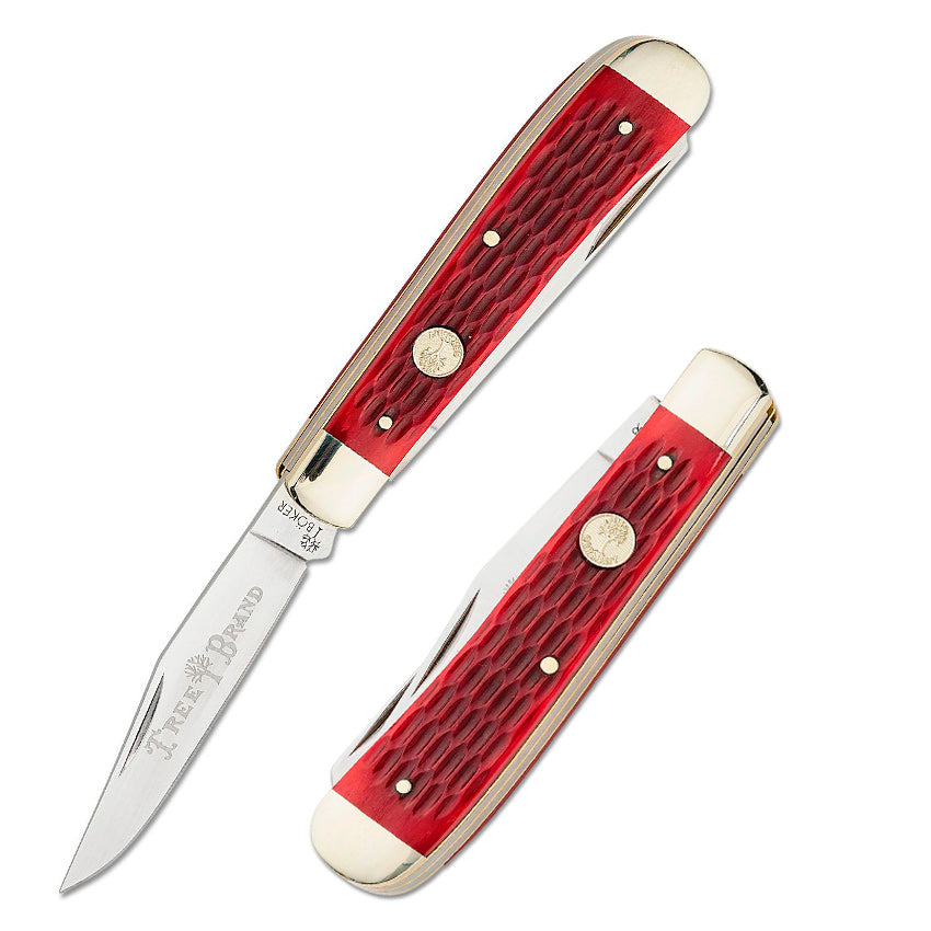 Boker Tree Brand Trapper Pocket Knife D2 Tool Steel Clip And Spey Blad
