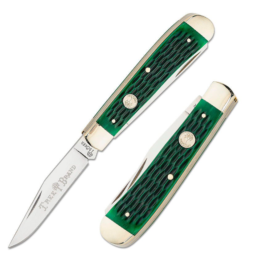 Boker Tree Brand Trapper Pocket Knife D2 Tool Steel Clip And Spey Blad