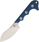 QSP Knife Neckmuk Neck Fixed Knife 2.88" D2 Tool Steel Blade Blue Micarta Handle 125D -QSP Knife - Survivor Hand Precision Knives & Outdoor Gear Store