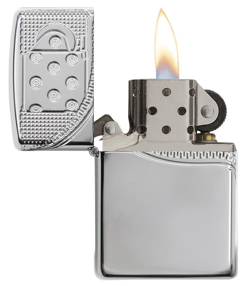 Zippo Lighter Armor Zipper Windproof Refillable Dimensions: 1.44