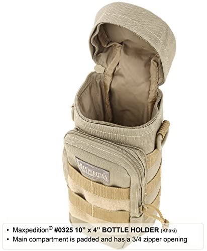 Maxpedition Bottle Holder Khaki Drainage Grommet High Strength Materia