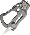 Civivi Polymorph Carabiner Keychain Multi Tool Gray Titanium Utility Plain Blade 200451 -Civivi - Survivor Hand Precision Knives & Outdoor Gear Store