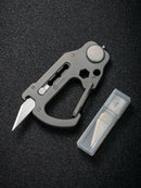 Civivi Polymorph Carabiner Keychain Multi Tool Gray Titanium Utility Plain Blade 200451 -Civivi - Survivor Hand Precision Knives & Outdoor Gear Store