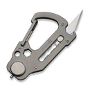 Civivi Polymorph Carabiner Keychain Multi Tool Gray Titanium Utility Plain Blade 200451 -Civivi - Survivor Hand Precision Knives & Outdoor Gear Store