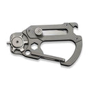 Civivi Polymorph Carabiner Keychain Multi Tool Gray Titanium Utility Plain Blade 200451 -Civivi - Survivor Hand Precision Knives & Outdoor Gear Store