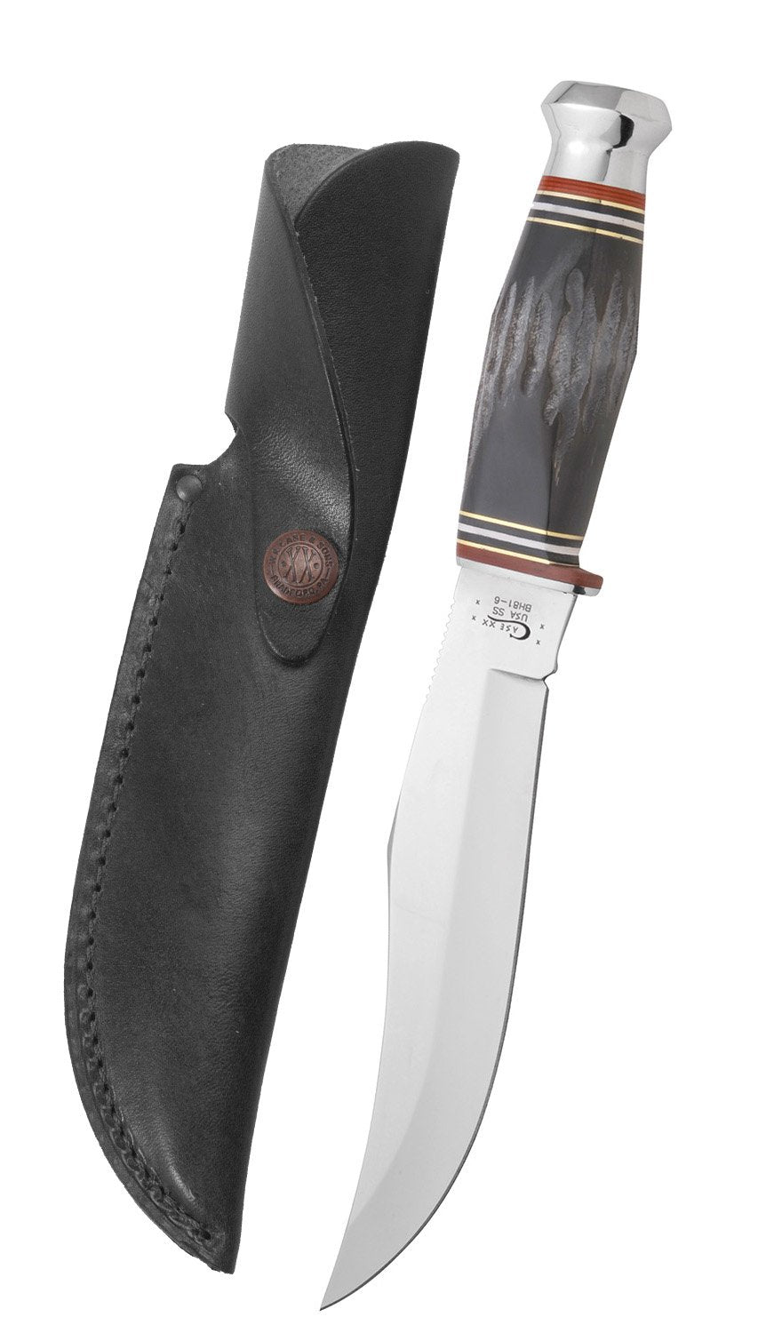  Boker 112007 Buffalo Horn Hunter Blade Pocket Knife