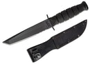 KA-BAR Short Fixed Knife 5.25" 1095 Steel Blade Black Grooved Rubber G Handle 1255 -Ka-Bar - Survivor Hand Precision Knives & Outdoor Gear Store