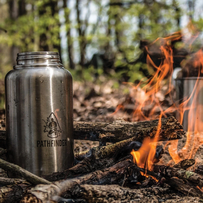 64oz Stainless Steel Water Bottle and Nesting Cup Set