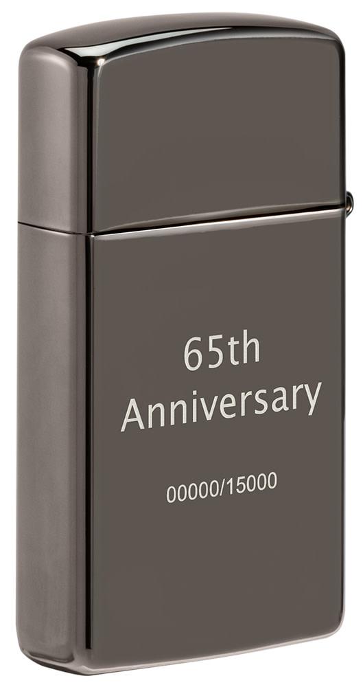 Zippo Lighter 65th Anniversary Slim Windproof All Metal Construction 70921