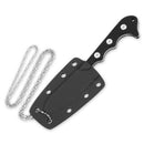 QSP Knife Neckmuk Neck Fixed Knife 2.88" D2 Tool Steel Blade Black G10 Handle 125A -QSP Knife - Survivor Hand Precision Knives & Outdoor Gear Store