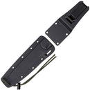 ESEE Combat Fixed Knife 5.88" Black Powder Coated 1095HC Steel Blade Canvas Micarta Handle CM6 -ESEE - Survivor Hand Precision Knives & Outdoor Gear Store