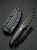 Civivi Tamashii Fixed Knife 4.13" D2 Tool Steel Blade Black Canvas Micarta Handle C190463 -Civivi - Survivor Hand Precision Knives & Outdoor Gear Store