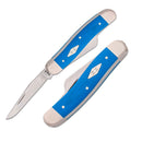 Case XX Md Stockman Pocket Knife Tru-Sharp Surgical Steel Clip / Sheepsfoot And Spey Blades Smooth Blue G10 Handle 16752 -Case Cutlery - Survivor Hand Precision Knives & Outdoor Gear Store