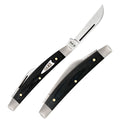 Case XX Small Congress Pocket Knife Stainless Steel Sheepsfoot And Pen Blades Black Smooth Micarta Handle 27821 -Case Cutlery - Survivor Hand Precision Knives & Outdoor Gear Store