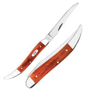 Case XX Toothpick Folding Knife Stainless Steel Long Clip Blade Chestnut Smooth Bone Handle 28910 -Case Cutlery - Survivor Hand Precision Knives & Outdoor Gear Store