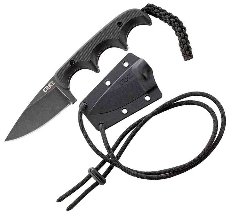 CRKT Minimalist Fixed Knife 2.13" 5Cr15MoV Steel Full Tang Blade Black G10 Handle 2384K -CRKT - Survivor Hand Precision Knives & Outdoor Gear Store