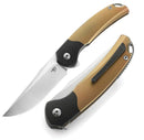 Bestech Knives Supernova Liner Folding Knife 3" Bohler M390 Steel Blade Gold Anodized Titanium Handle T2111B -Bestech Knives - Survivor Hand Precision Knives & Outdoor Gear Store
