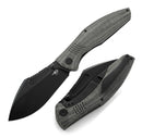 Bestech Knives Lockness Frame Folding Knife 4" Bohler M390 Steel Blade Black Micarta Handle T2205F -Bestech Knives - Survivor Hand Precision Knives & Outdoor Gear Store