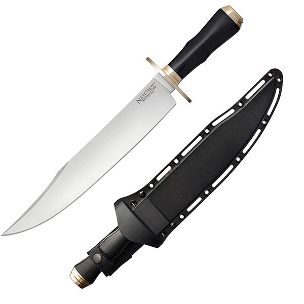 Cold Steel Natchez Fixed Knife 11.75" CPM-3V Carbon Steel Bowie Blade Black G10 Handle 16DN -Cold Steel - Survivor Hand Precision Knives & Outdoor Gear Store