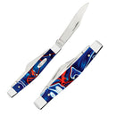 Case XX Stockman Pocket Knife Stainless Steel Clip / Sheepsfoot And Pen Blades Patriot Kirinite Handle 11223 -Case Cutlery - Survivor Hand Precision Knives & Outdoor Gear Store