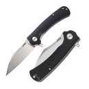 CJRB Talla Linerlock Folding Knife 3.5" D2 Tool Steel Extended Tang Blade Black Textured G10 Handle 1901BKC -CJRB - Survivor Hand Precision Knives & Outdoor Gear Store