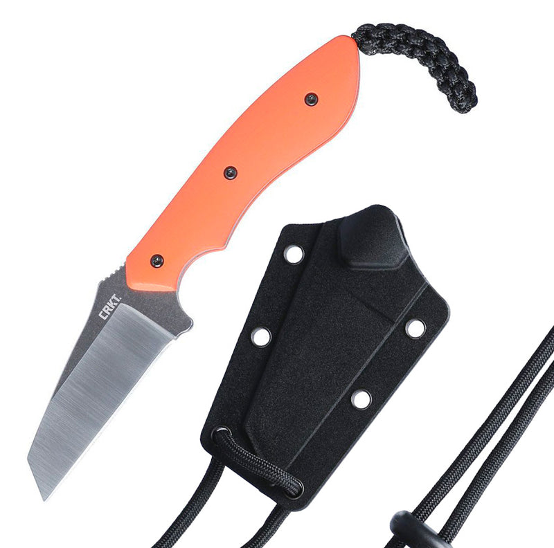 CRKT S.P.I.T. Fixed Knife 2.25" 8Cr13MoV Steel Blade Orange G10 Handle 2399 -CRKT - Survivor Hand Precision Knives & Outdoor Gear Store