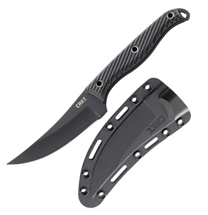 CRKT Clever Girl Fixed Knife 4.5" Powder Coated SK5 Carbon Steel Blade Black G10 Handle 2709 -CRKT - Survivor Hand Precision Knives & Outdoor Gear Store