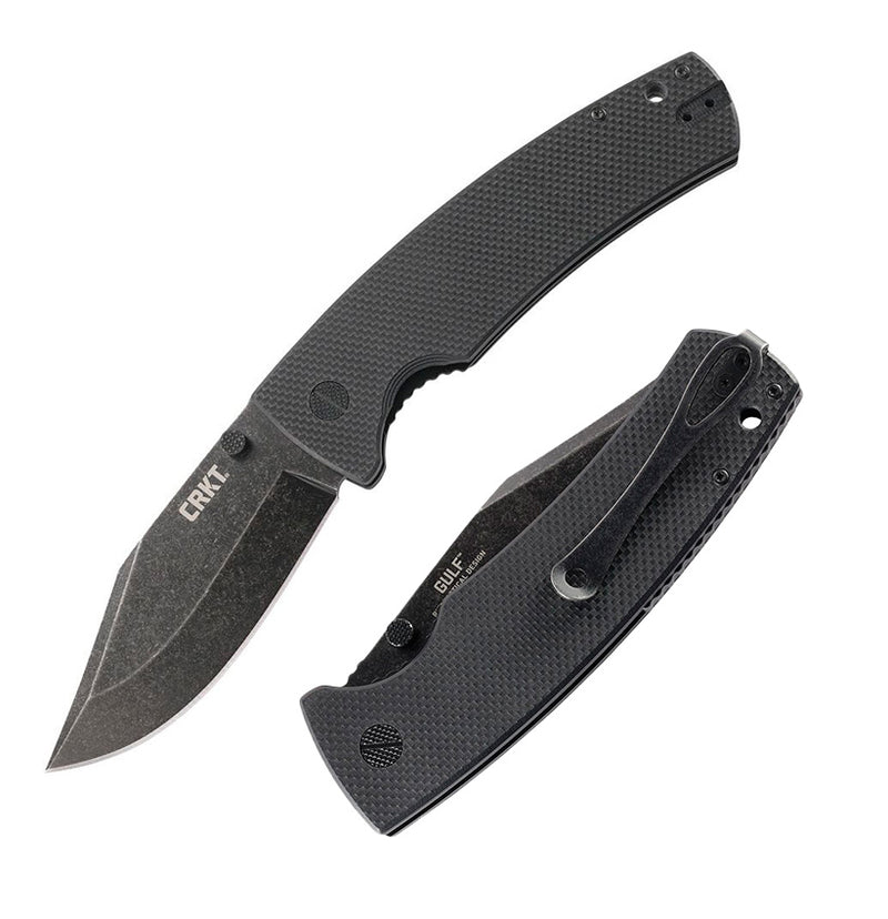 CRKT Gulf Linerlock Folding Knife 4.13" 8Cr13MoV Steel Blade Black G10 Handle 2795 -CRKT - Survivor Hand Precision Knives & Outdoor Gear Store