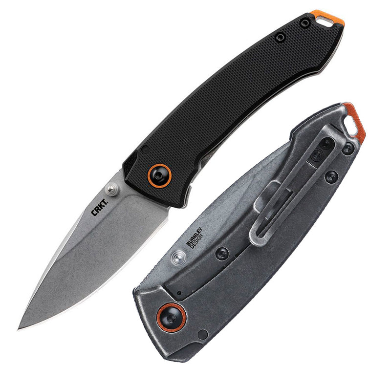 CRKT Tuna Compact Framelock Folding Knife 2.75" 8Cr13MoV Steel Blade Black G10 / Stainless Steel Back Handle 2522 -CRKT - Survivor Hand Precision Knives & Outdoor Gear Store
