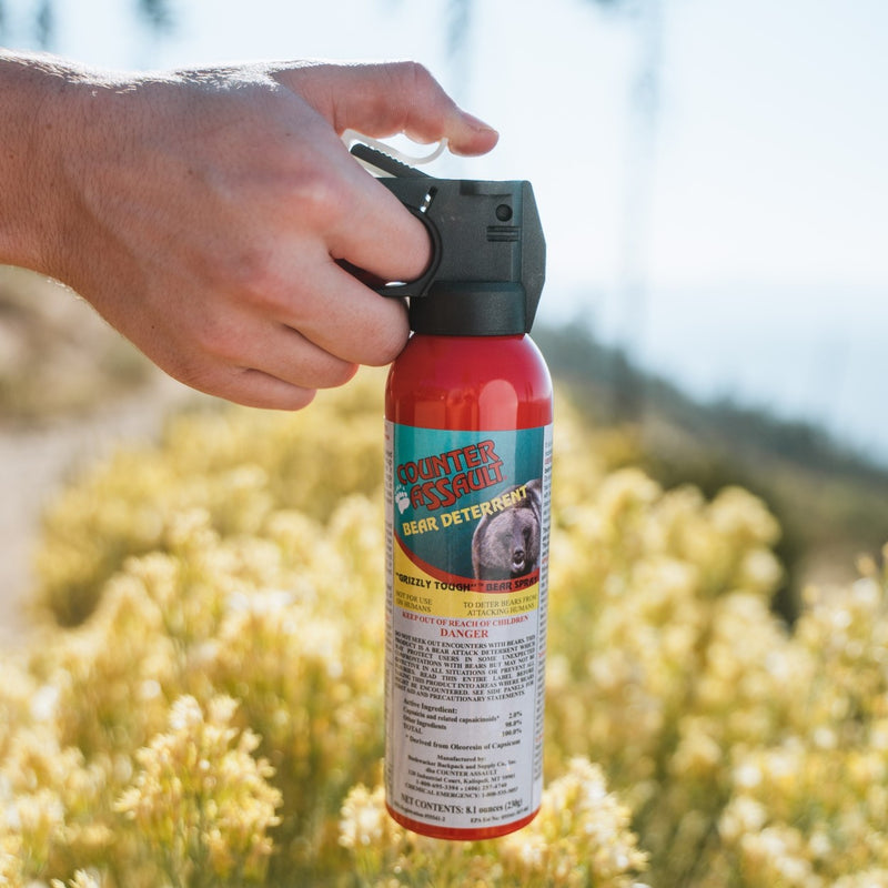 Counter Assault Bear 32 Feet Spray Canister 8.1oz Distance With 7 Second Continuous Glow In The Dark 7025 -Counter Assault - Survivor Hand Precision Knives & Outdoor Gear Store