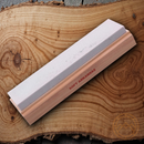 Arkansas Sharpeners Whetstone Soft Mounted On Natural Cedar Block 8" x 2" x 0.5"