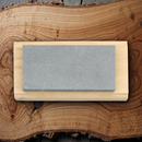 Arkansas Sharpeners Whetstone Hard Black 4" x 2" x 0.5" Mounted on Wood Block