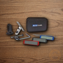 AccuSharp Three Stone Precision Kit With Six Angle Guides Fine Medium Coarse