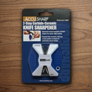 AccuSharp 2-Step Carbide Ceramic Knife Sharpener Blue Proper Angles Every Time