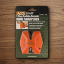 AccuSharp 2-Step Carbide Ceramic Knife Sharpener Orange Proper Angles Every Time