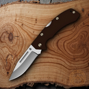 AccuSharp Lockback Folding Knife 3.25" Stainless Steel Blade Black G10 Handle