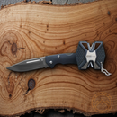 AccuSharp Diamond PRO Combo Folding Knife 3.25" Stainless Steel Blade Black G10 Handle