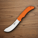 AccuSharp Butcher Kitchen Knife 4.25" 420 Steel Blade Non-Slip Rubber Grip In Blaze Orange Handle